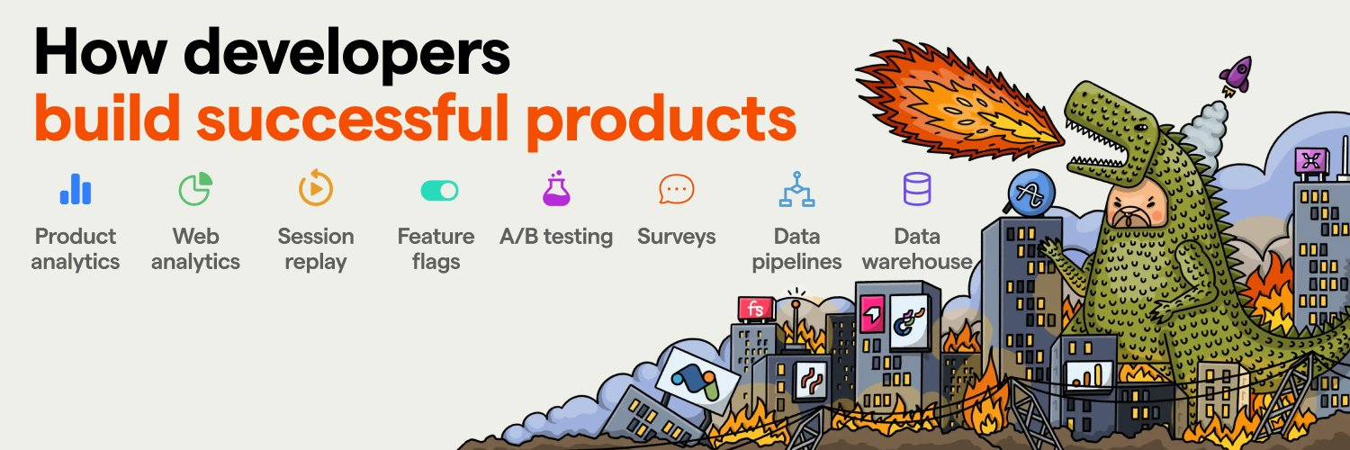 PostHog new site banner